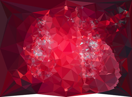 Abstract multicolor mosaic backdrop. Geometric low polygonal background. Design element for posters, business cards, presentations layouts, showcases. Vector clip art.のイラスト素材