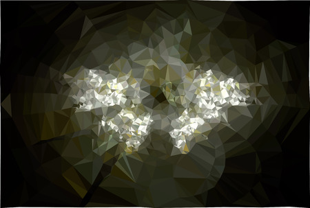 Abstract multicolor mosaic backdrop. Geometric low polygonal background. Design element for book covers, presentations layouts, title backgrounds. Vector clip art.のイラスト素材