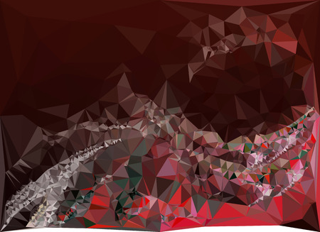 Abstract multicolor mosaic backdrop. Geometric low polygonal background. Design element for book covers, presentations layouts, title backgrounds. Vector clip art.のイラスト素材