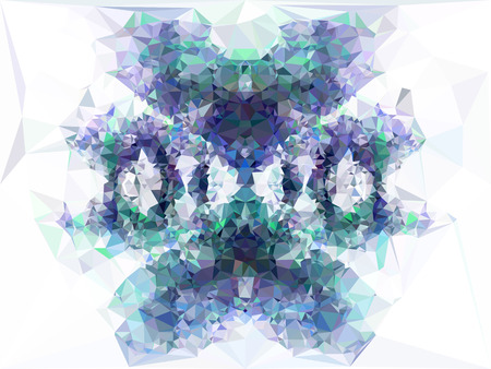 Abstract multicolor mosaic backdrop. Geometric low polygonal background. Design element for book covers, presentations layouts, title backgrounds. Vector clip art.のイラスト素材