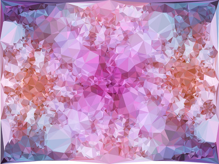 Abstract multicolor mosaic backdrop. Geometric low polygonal background. Design element for book covers, presentations layouts, title backgrounds. Vector clip art.のイラスト素材