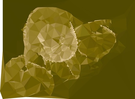 Toned monochrome mosaic background.のイラスト素材