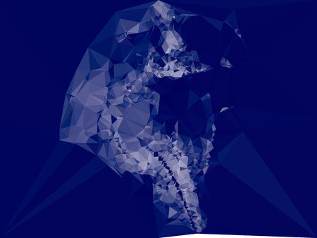 Toned monochrome mosaic background. Design element for book covers, presentations layouts, title and page backgrounds. Vector clip art.のイラスト素材