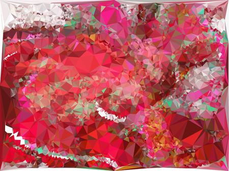 Low poly mosaic background. Template design, list, front page, brochure layout, banner, idea, cover, print, flyer, book, blank, card, ad, sign, sheet. Copy space. Vector clip art.のイラスト素材