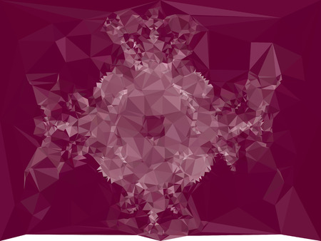 Abstract background for books, advertising and presentations layouts, title backgrounds. Geometric low polygonal mosaic backdrop. Vector clip art.のイラスト素材