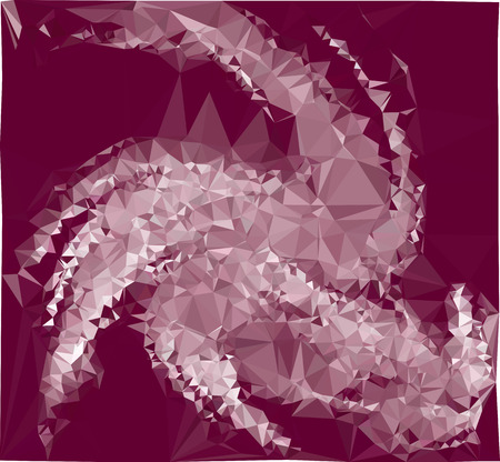 Abstract background for books, advertising and presentations layouts, title backgrounds. Geometric low polygonal mosaic backdrop. Vector clip art.のイラスト素材