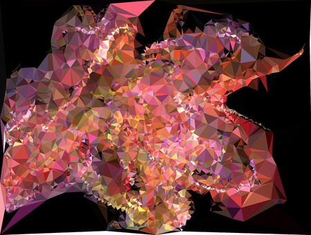 Abstract background for books, advertising and presentations layouts, title backgrounds. Geometric low polygonal mosaic backdrop. Vector clip art.のイラスト素材