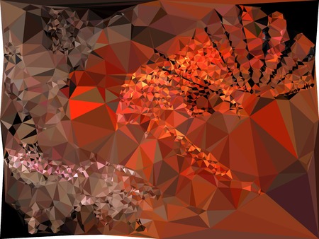 Geometric low polygonal background. Abstract multicolor mosaic backdrop. Design element for book covers, presentations layouts, title backgrounds. Vector clip art.のイラスト素材