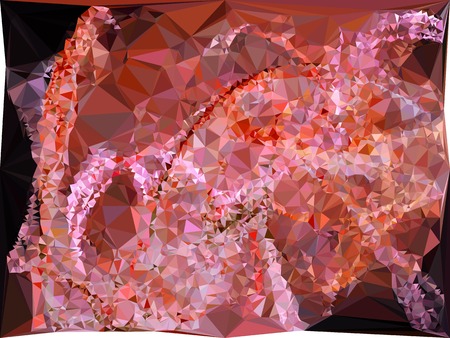 Geometric low polygonal background. Abstract multicolor mosaic backdrop. Design element for book covers, presentations layouts, title backgrounds. Vector clip art.のイラスト素材