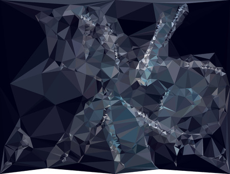 Geometric low polygonal background. Abstract multicolor mosaic backdrop. Design element for book covers, presentations layouts, title backgrounds. Vector clip art.のイラスト素材