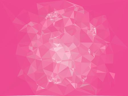 Pink mosaic backdrop with abstract geometric low polygonal Design element for book covers, presentations layouts, title backgrounds.のイラスト素材