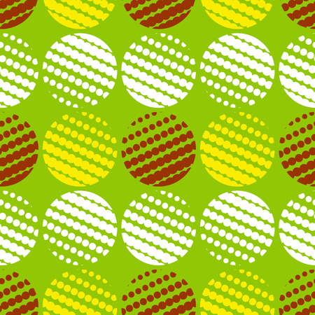 Colorful abstract seamless background. Halftone circles, halftone dot pattern. Repeating geometric tiles. Vector clip art.のイラスト素材