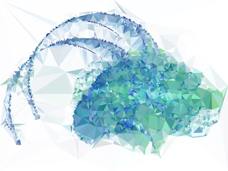 Geometric low polygonal background. Abstract multicolor mosaic backdrop. Design element for book covers, presentations layouts, title backgrounds. Vector clip art.のイラスト素材