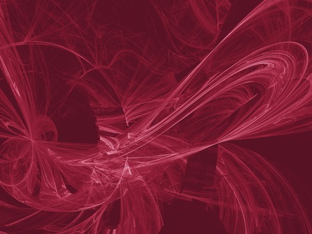 Red color toned  monochrome abstract fractal illustration. Design element for book covers, presentations layouts, title and page backgrounds.Raster clip art.の写真素材