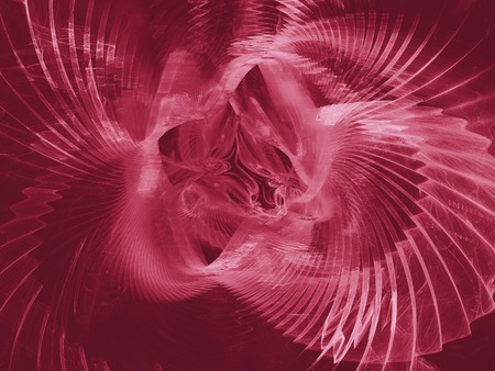 Red color toned  monochrome abstract fractal illustration. Design element for book covers, presentations layouts, title and page backgrounds.Raster clip art.の写真素材