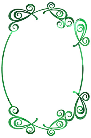 Luxurious abstract round frame. Copy space. Beautiful background for your artwork. Vector clip art.のイラスト素材