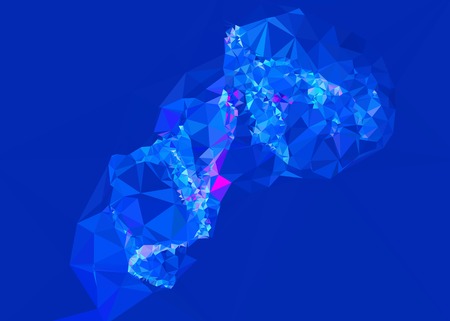 Geometric low polygonal background.のイラスト素材