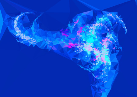 Geometric low polygonal background.のイラスト素材