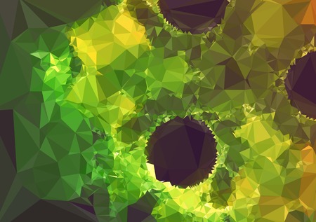 Low poly mosaic background. Template design, list, front page, brochure layout, banner, idea, cover, print, flyer, book, blank, card, ad, sign, sheet.  Vector clip art.のイラスト素材