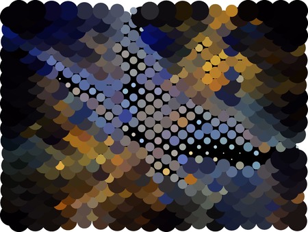 Abstract spotted halftone background. Design element for book covers, presentations layouts, title backgrounds.のイラスト素材