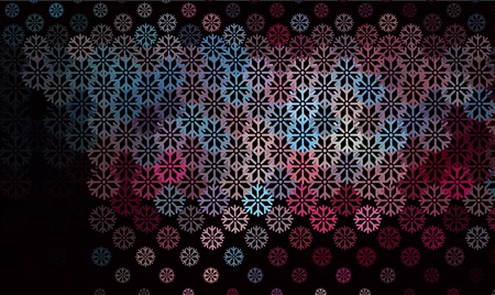 Abstract winter background with snowflakes. Design element for brochure, advertisements, flyer, greetings cards, web and other graphic designer works. Vector clip art.のイラスト素材