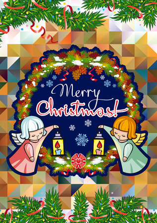 Christmas card designのイラスト素材