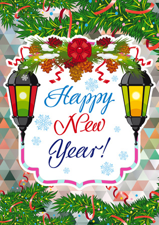 New Year card designのイラスト素材
