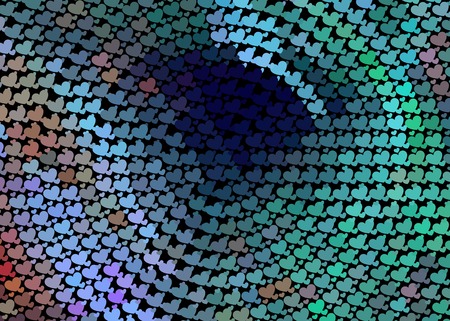 Beautiful background with an abstract pattern of hearts. Design element for greeting cards, book...