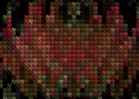 Beautiful background with an abstract pattern of hearts. Design element for greeting cards, book...