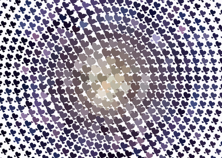 Beautiful background with an abstract pattern of hearts. Design element for greeting cards, book...