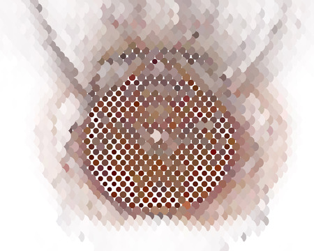 Abstract background. Spotted halftone effect. Dots, circles. Vector clip artのイラスト素材