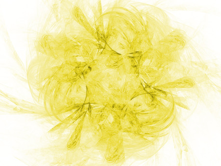 Yellow color toned monochrome abstract fractal illustration. Faded background. Design element for book covers, presentations layouts, title and page backgrounds.Raster clip art.の写真素材