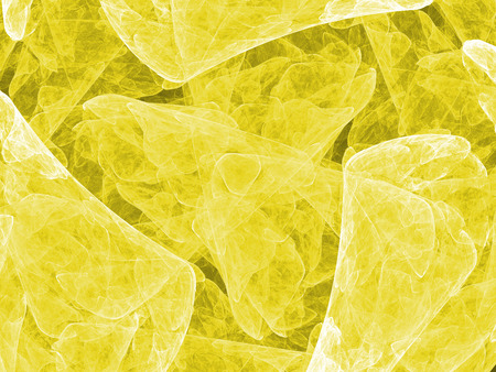 Yellow color toned monochrome abstract fractal illustration. Faded background. Design element for book covers, presentations layouts, title and page backgrounds.Raster clip art.の写真素材