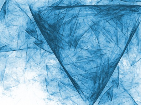 Blue color toned monochrome abstract fractal illustration. Design element for book covers, presentations layouts, title and page backgrounds.Raster clip art.の写真素材