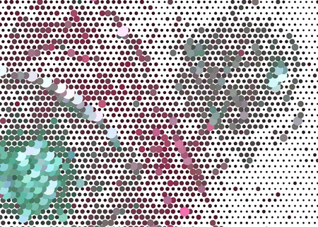 Abstract background. Spotted halftone effect. Dots, circles.のイラスト素材