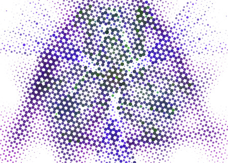 Abstract background. Spotted halftone effect. Dots, circles.のイラスト素材