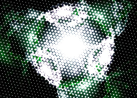 Abstract background. Spotted halftone effect. Dots, circles.のイラスト素材