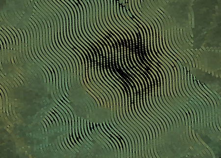 Abstract background. Spotted halftone effect. Dots, circles. Vector clip artのイラスト素材