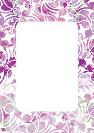 Abstract modern background with floral elementsのイラスト素材
