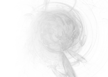 Grayscale abstract fractal background. Faded page side.の写真素材