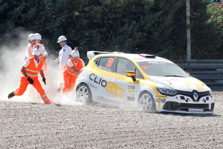 Madrid, Spain- October 2, 2016: Car racing on the Jarama circuitの写真素材