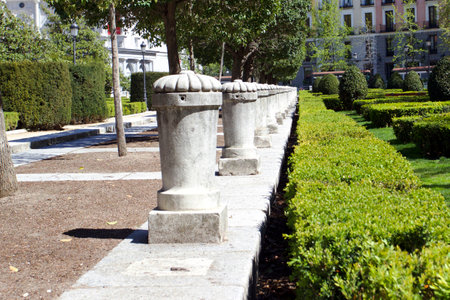 Madrid, Spain- April 4,2020: Empty streets during confinement in the city of Madridのeditorial素材