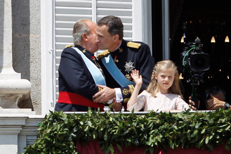 Madrid, Spain- June 19, 2014: Coronation of Felipe VI in the Royal Palace of Madrid.のeditorial素材