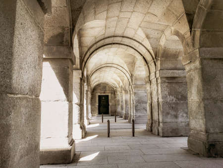 Inside the Fisherman's Bastion in Budapest, Hungary, Europe