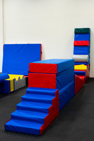 Vibrant Indoor Play Area: A Hub for Kids' Physical Development and Fun.の写真素材