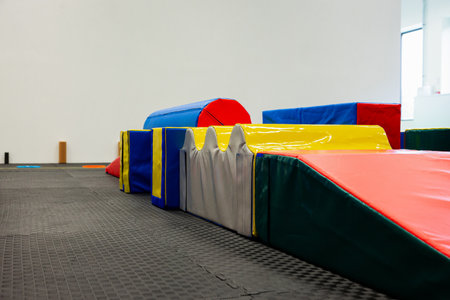Vibrant Indoor Play Area: A Hub for Kids' Physical Development and Fun.の写真素材