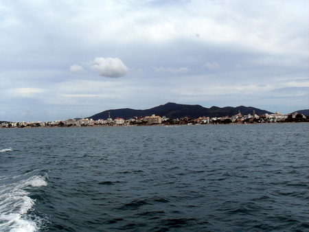  City view from the seaの写真素材