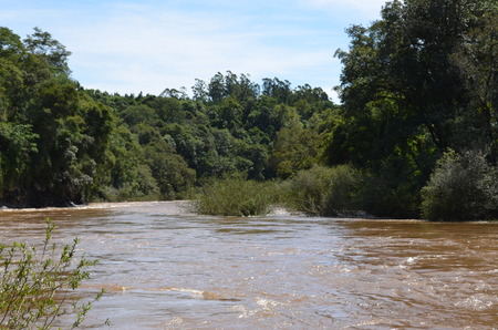 Roiling riverの写真素材