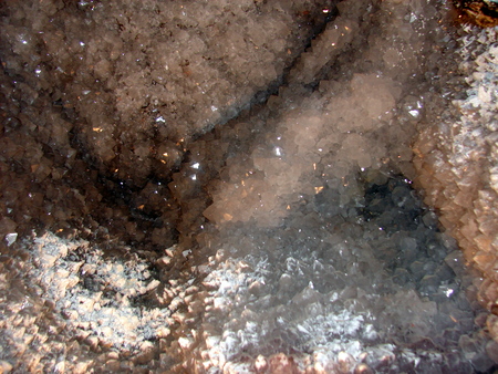 Inside a semiprecious rockの写真素材