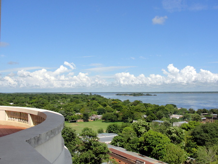 Island on the horizonの写真素材
